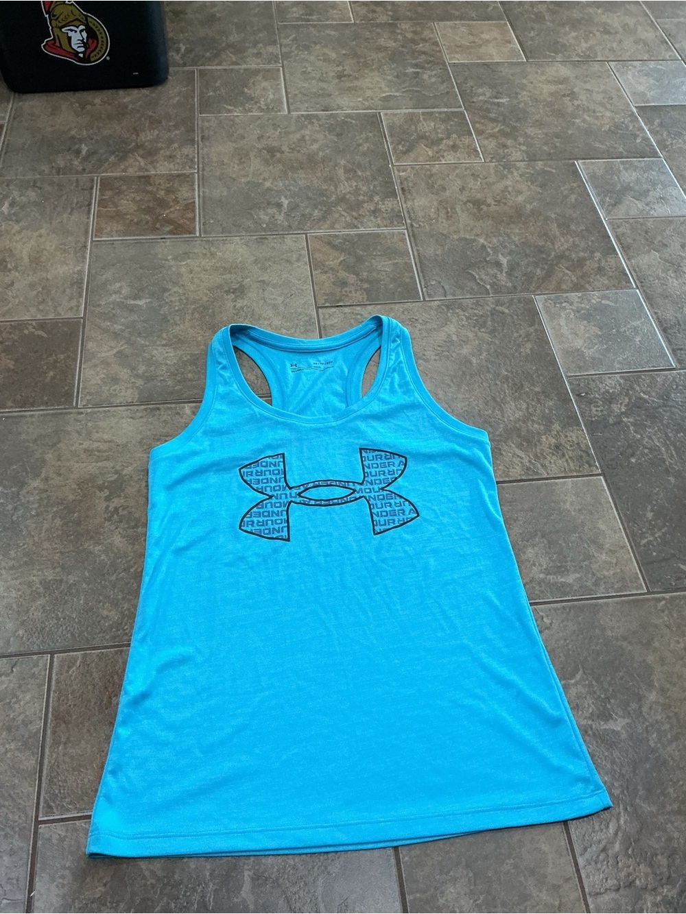 🥵 Under Armour Turquoise, Light Blue loose fit Racerback Performance Tank